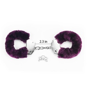 Lovetoy Fluffy Handcuffs kajdanki BDSM wyściełane – na kluczyk - 2