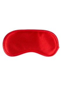 Opaska na oczy BDSM satynowa poliestrowa – czerwona, miękka, 16 g - 2