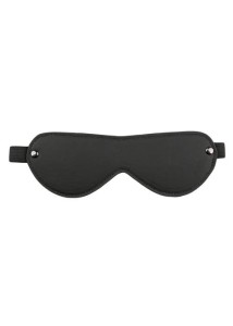 Leather Eye Mask opaska na oczy – skóra PU, czarna, elastyczna - 2