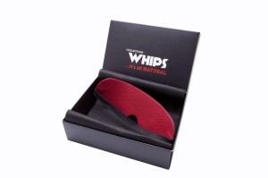 WHIPS Opaski na oczy z naturalnej skóry – ręcznie robione, czarne - 1