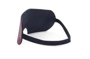 WHIPS Opaski na oczy z naturalnej skóry – ręcznie robione, czarne - 2