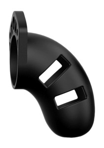 Model 20 pas cnoty męski silikonowy – dł. 9 cm, czarny, z zamkiem - 3