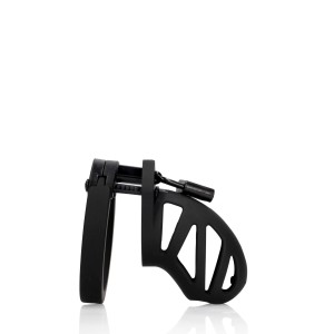 ManCage Model 23 pas cnoty męski silikonowy – 6,5 cm, czarny - 7
