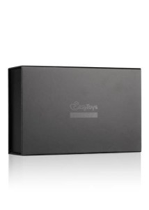 Obroża BDSM skórzana regulowana – z łańcuszkiem do sutków, czarna - 6