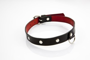 WHIPS obroża damska skórzana – regulowana 36–42 cm, 2 cm - 3