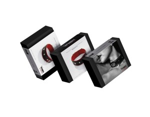 WHIPS obroża skórzana z ćwiekami – regulowana, 38–44 cm - 5