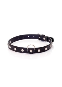 Fetish B - Series - Collar 2 cm silver crystal - 1