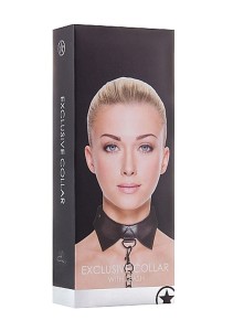 Ouch! Exclusive Collar & Leash Obroże BDSM – skórzana ze smyczą 85 cm - 3