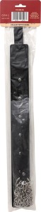 Fetish Fever Collar with Leash obroża BDSM – regulowana, czarna - 3