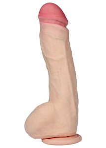 Dionizos dildo realistyczne z przyssawką – 24 cm, naturalne, ultra elastyczne