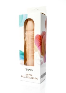 Dildo-WIND dildo realistyczne z przyssawką – 20 cm, naturalne, ultra miękkie - 1