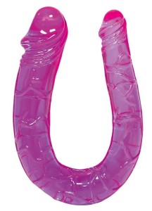 Sex Talent Dildo podwójne elastyczne i śliskie – fioletowe - 2