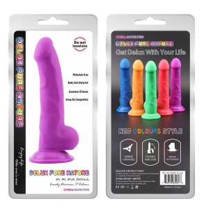 Norman dildo realistyczne z przyssawką – 20 cm, naturalne, z wyrazistą główką - 2