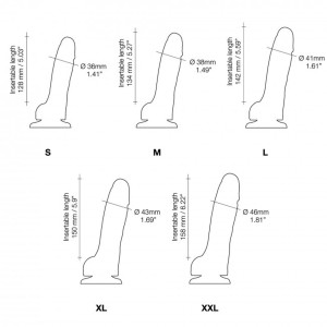 Strap-on-me dildo realistyczne przesuwane – 18 cm - 7