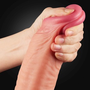 Love Toy dildo realistyczne dwuwarstwowe – 30,5 cm, naturalne, ultra miękkie - 3