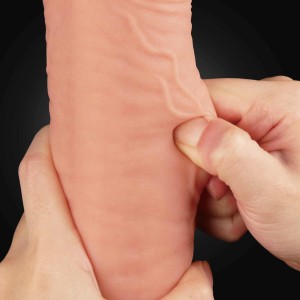 Love Toy dildo realistyczne dwuwarstwowe – 30,5 cm, naturalne, ultra miękkie - 4