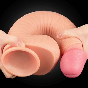 Love Toy dildo realistyczne dwuwarstwowe – 30,5 cm, naturalne, ultra miękkie - 5