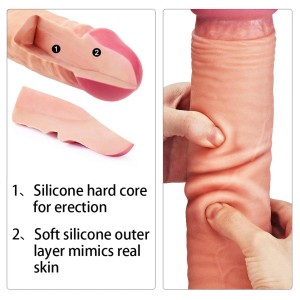 Love Toy dildo realistyczne dwuwarstwowe – 30,5 cm, naturalne, ultra miękkie - 10
