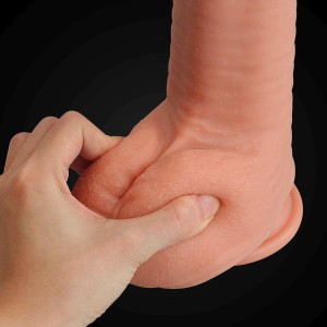 Love Toy dildo realistyczne dwuwarstwowe – 30,5 cm, naturalne, ultra miękkie - 11