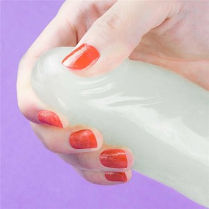 Lumino Play dildo realistyczne z przyssawką – 25,4 cm, złamana biel, świecące w ciemności - 15