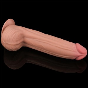 King Sized dildo realistyczne dwuwarstwowe – 30 cm, naturalne, ślizgająca się skóra - 5