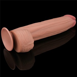 King Sized dildo realistyczne dwuwarstwowe – 30 cm, naturalne, ślizgająca się skóra - 6