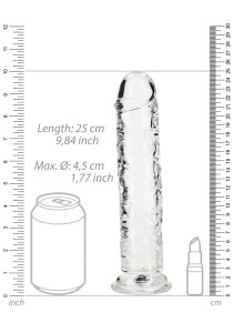 RealRock dildo żelowe – 23 cm, przezroczyste - 7