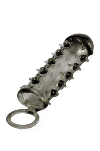 Samurai nakładka na penisa – przedłużająca 2,5 cm, z pierścieniem - 2
