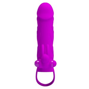 Pretty Love Penis Sleeve nakładka na penisa – wibrująca, z paskiem - 5