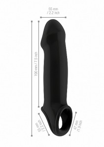 No.17 Dong Extension nakładka na penisa – wydłużająca 3,5 cm, TPE - 9