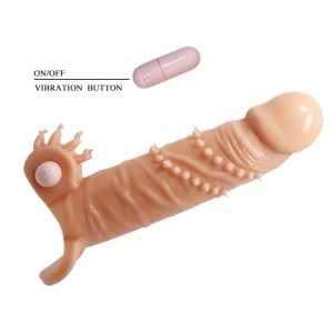 Pretty Love Connor nakładka na penisa wibrująca – wydłużająca, 17 cm - 4