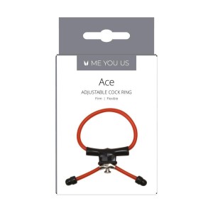 Me You Us Ace pierścień erekcyjny regulowany z miękkiego silikonu