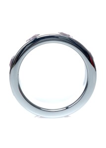 Pierścień-Metal pierścień erekcyjny z diamentami – stal nierdzewna - 2
