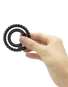 DUAL RING pierścień erekcyjny elastyczny, wodoodporny – silikonowy - 5