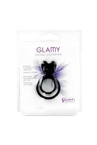 Glamy podwójny pierścień erekcyjny z wypustką - 2