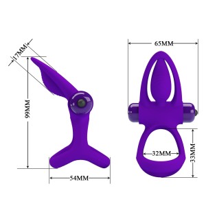 PRETTY LOVE - VIBRATION COCK RING, 10 vibration functions - 3