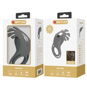 Pretty Love pierścień wibrujący z pamięcią i podwójnym designem - 11