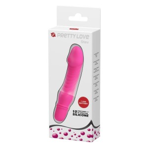Pretty Love mini wibrator analny żebrowany - lila - 8