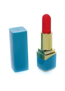 Lipstick mini wibrator kompaktowy - niebieski - 1