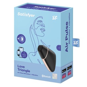 Satisfyer Love Triangle - dyskretny stymulator z aplikacją czarny - 7