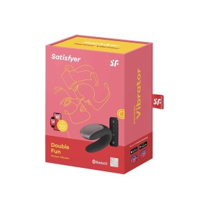 Satisfyer Double Fun - wibrator sterowany telefonem czarny - 6