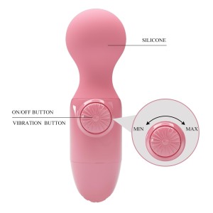 Pretty Love mini wibrator kompaktowy - różowy silikonowy - 9