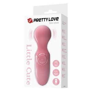 Pretty Love mini wibrator kompaktowy - różowy silikonowy - 12