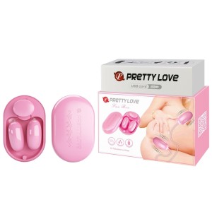 PRETTY LOVE mini wibrator zdalnie sterowany - różowy - 1