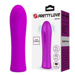 Pretty Love mini wibrator 12 funkcji - fioletowy teksturowany - 1