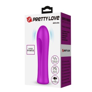 Pretty Love mini wibrator 12 funkcji - fioletowy teksturowany - 9