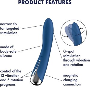Satisfyer Spinning Vibe 1 - wibrator rotacyjny różowy - 3