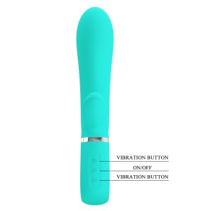 Pretty Love wibrator punktu G 7 funkcji - zielony króliczek - 11