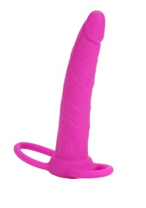 Silicone Dual Penetrator strap-on bez uprzęży – podwójny, silikonowy - 1