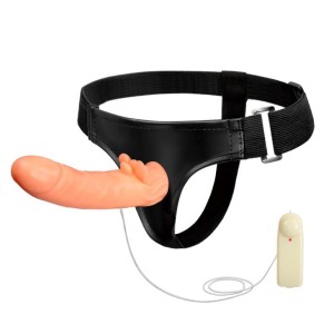 BAILE Ultra Passionate Vibrating strap-on – wibrujący, obrotowy - 1